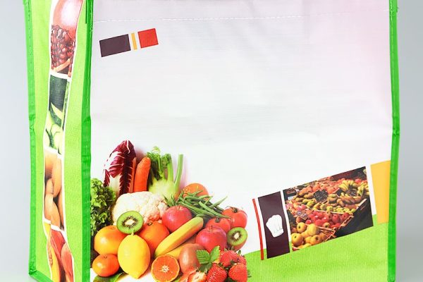 Produktfotografering bærepose i grøn- Lønfeldt Marketing